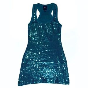 “SOLD” 2b BEBE Sequin Sleeveless Stretch Tank Top